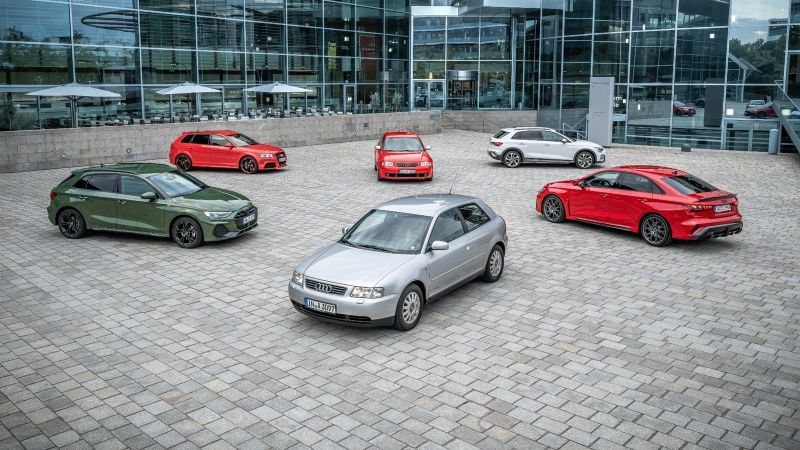El Audi A3 cumple 30 años: seis millones de unidades y cuatro generaciones de historia