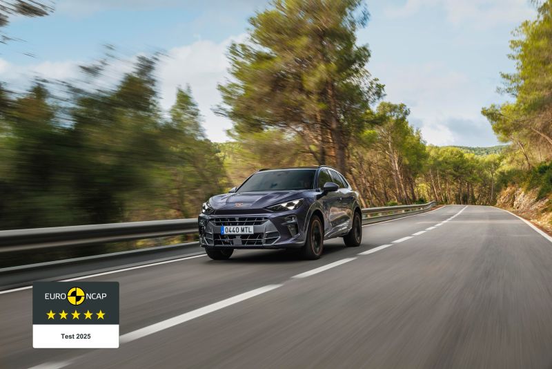 El CUPRA Terramar obtiene la máxima puntuación en las pruebas de seguridad Euro NCAP