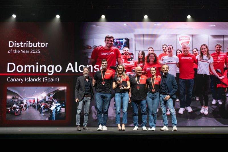 Domingo Alonso, reconocido como Mejor Distribuidor Mundial de Ducati en 2025