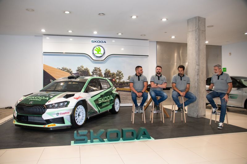 Škoda Canarias Motorsport presenta su equipo para el Campeonato de Canarias de Rallies de Asfalto 2025