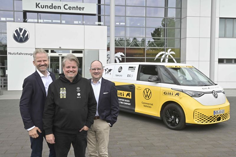 El ID. Buzz de Volkswagen da la vuelta al mundo: un récord global con un vehículo eléctrico